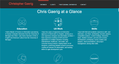Desktop Screenshot of chrisgaerig.com